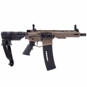 American Tactical Imports ATI ALPHA MAXX HGA 5.56 Nato, Semi-Auto, AR-15 Platform Pistol, 7.5\" Bbl, 7\" MLOK Rail, Flip Up Sights, 60 Rd Mag, Rear Brace - FDE - $397.34 at Classic Firearms