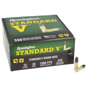 Remington Standard Velocity .22 LR 38gr LRN Ammunition 550 Rounds R20988