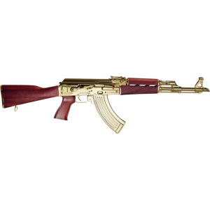 Zastava Zastava ZPAPM70 7.62x39mm Semi-Automatic Rifle with 16.3\" Barrel, 30-Round Capacity, and 24K Gold Plating - $5718.99 at Classic Firearms