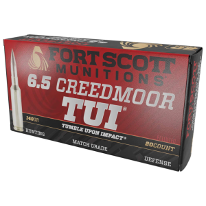 Fort Scott Munitions Fort Scott Munitions 6.5 Creedmoor 140gr Solid Copper Spun Tumble Upon Impact (TUI) Ammunition - 20 rounds - 65CM-140-SCV2 - $47.58 at Classic Firearms