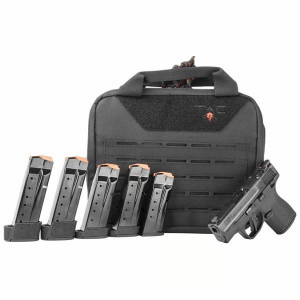 Smith & Wesson Smith & Wesson M&P9 Shield Plus, Optic Ready, 9MM Semi-Auto Pistol, 3.1\" Barrel, Night Sights, 5 Magazines( 1-10rd, 2-13rd, 2-15rd), w/ Thumb Safety - 14455 - $449.99 at Classic Firearms