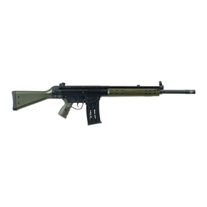 Panzer Arms Panzer Arms G3 Twelve Tactical, Semi Automatic Shotgun, 12 Gauge, 18.5\" Barrel, (2) 5rd Magazines, MP5 Style Charging Handle, Black w/ Green Furniture - $329.00 at Classic Firearms