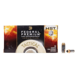 Federal Federal Premium Law Enforcement Tactical HST .40 S&W, 165 GR, Jacket Hollow Point - 50 Round Box - P40HST3 - $23.99 at Classic Firearms