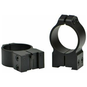 Warne Maxima 30mm Tikka High Matte Fixed Rings Pair, Permanently Attached, For Tikka Grooved Receiver - Warne Mfg