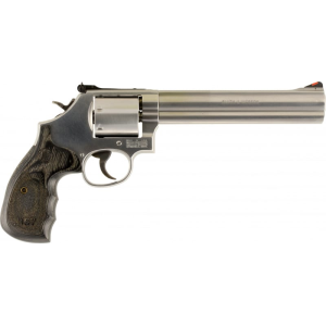 Smith & Wesson Smith & Wesson 150855 686 Plus Magazine DA/SA .357 7\" 7 Wood Stainless Revolver - $912.49 at Classic Firearms