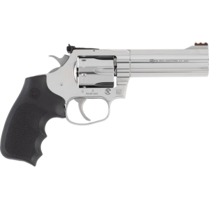 Colt King Cobra Target 4.25\" Stainless Revolver, .357 Magnum, 6 Rd, DA/SA, Fiber Optic Sights, Recessed Crown. - Colt Defense