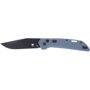 Cobratec Knives CobraTec Naja Folding Knife, 3.5\" Black D2 Steel Blade, 4.75\" Slate Gray G10 Handle, Side Button Automatic. - $54.99 at Classic Firearms