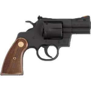 Colt Python 2.5\" Matte Blued Revolver, .357 Magnum/.38 Special, 6-Round, DA/SA, Vent Rib Barrel, Walnut Grips - Colt Defense