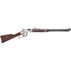 Henry Henry Golden Boy Spirit of the Corps 250th Tribute H004MC2 Rifle .22 S/L/LR 20\" 16rd Lever Engraved 24K Gold Nickel - $999.99 at Classic Firearms