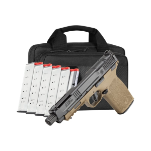 Smith & Wesson Smith & Wesson M&P 5.7 Two-Tone 14751 Pistol, 5.7x28mm, 5\" Threaded Barrel, 22+1, Optics-Ready, TEMPO Barrel System - $619.99 at Classic Firearms