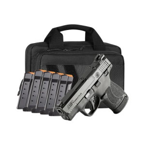 Smith & Wesson Smith & Wesson M&P 9 Shield Plus 14724 Pistol 9mm 3.1\" 10/13rd Striker Optics-Ready Night Sights Thumb Safety Bundle - $449.99 at Classic Firearms