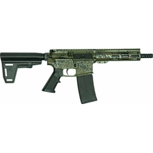 Great Lakes Firearms Great Lakes GL15 GL15LGRNPISTOLBUNDLE Pistol .223 Wylde 7.5\" 30+1 Semi-Auto Lichen Green Cerakote, Threaded Barrel, M-LOK Handguard - $686.00 at Classic Firearms