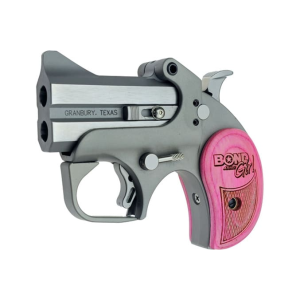 Bond Arms Bond Arms Roughneck Girl BARN-BG-357/38 Pistol .357 Mag/.38 Spl 2.5\" 2-Rd SA Pink Wood Grips Stainless Steel - $269.99 at Classic Firearms