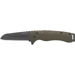 Outdoor Edge Razor XD1 Folding Knife, 3\" Japanese 420J2 Steel Blade, Heavy Duty Tan Glass-Filled Nylon Handle