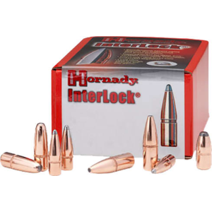Hornady 2640 InterLock 6.5mm .264 160 GR Round Nose (RN) 100 Per Box