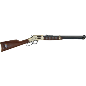 Henry Henry Repeating Arms Eagle Scout Centennial Tribute Edition H006GES2 Rifle, .44 Magnum/.44 Special, 20\" Octagon Barrel, 10 Rds, Lever Action, Brass Engraved Receiver, Side Gate - $1396.74 at Classic Firearms