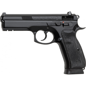 Cz Usa CZ 91152 CZ-75 SP-01 DA/SA 9mm 4.7\" 18+1 w/Rail Rubber Grip Black Finish - $799.24 at Classic Firearms