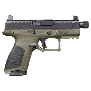 Beretta Beretta APX A1 Compact Tactical JAXA1C917TAC Pistol 9mm 4.2\" 15+1 Striker Optics-Ready Threaded Barrel OD Green. - $550.00 at Classic Firearms