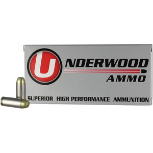 Underwood Ammo Underwood Ammo 10mm Auto 180gr Full Metal Jacket Flat Nose 50 Rounds Nickel-Plated Brass Case - $48.37 at Classic Firearms