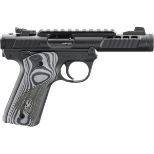 Ruger Ruger Mark IV 22/45 Lite 43959 Pistol 22 LR 4.4\" Barrel 10+1 SA Black Anodized Oversized G10 Grips - $580.27 at Classic Firearms