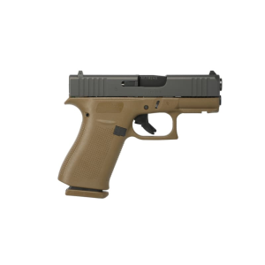 Glock Glock G43X Sub-Compact Frame 10+1 3.41\" Black GMB Barrel, Black nDLC Front Rail/Serrated Steel Slide, Flat Dark Earth Frame w/Beavertail, - UX4350201FRDE - $448.00 at Classic Firearms