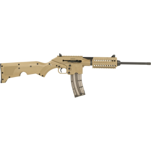 Kel-Tec SU22CATAN Semi-Auto Rifle 22 LR 16.1\" Threaded Barrel 26+1 Tan Picatinny Rail Storage Stock