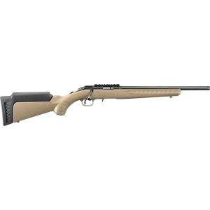 Ruger Ruger American Rimfire 8370 Rifle 22 WMR 16.1\" Threaded Barrel 10+1 FDE Synthetic Stock Bolt Action Ranch Pic Rail - $374.58 at Classic Firearms