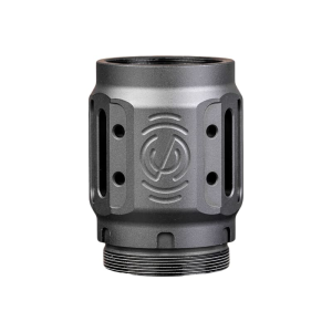 SilencerCo AC5451 Charlie Maad Brake 2.0 Black Anodized Aluminum 2.23\" OAL 1.68\" Diameter