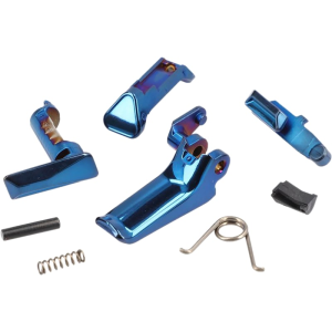 Sig Sauer P365X Controls Parts Kit Blue 9mm/380 Auto, Polished Blue PVD, Flat Trigger & Controls