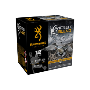 Browning Browning Wicked Blend 12 Gauge 3\" 1 1/4 oz #2 Steel / #4 Bismuth Shot 25-Round Shotshells - $40.86 at Classic Firearms