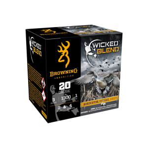Browning Browning Wicked Blend 20 Gauge 3\" 1 oz #2 & #4 Bismuth-Steel Shot 25 Round Shotshells - $37.52 at Classic Firearms