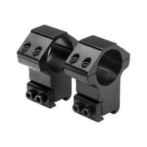 NcSTAR RB27 1\" High Profile 3/8\" Dovetail Scope Rings, Pair, Black, Fits 1\" Tube, 1.4\" Height