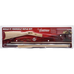 Traditions KRC52206 Kentucky Rifle Kit Clam 50BlkPwdr 33.5\" Cap Lock Blued