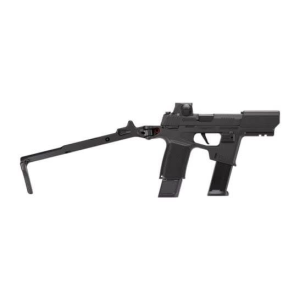 Sig Sauer Sig Sauer P365 FLUX RXSL, Semi Automatic Pistol, 9mm NATO, 6\" Barrel, Deployable Brace, Manual Safety, Romeo X Compact Optic, (2) 21rd and (1) 17rd Magazines - $1699.99 at Classic Firearms