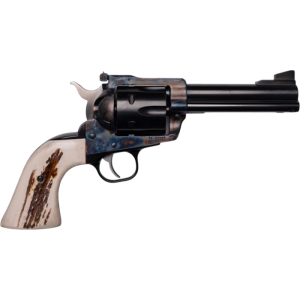 CNC Firearms Blackhawk CNCBLKHWK45 Revolver .45 Colt 4.75\" 6Rd Stag Grips Color Case Hardened - Cnc Firearms