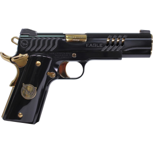 Iver Johnson Eagle Onyx G2 EAGLEONYX Pistol 45 ACP 5\" Barrel 8+1 Single-Action Polished PVD Finish - Iver Johnson Arms
