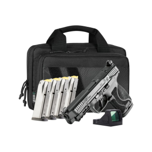 Smith & Wesson Smith & Wesson M&P 10mm M2.0 14748 Pistol 10mm 4.6\" 15-Rd OR Thumb Safety RFX11 Bundle - $628.29 at Classic Firearms