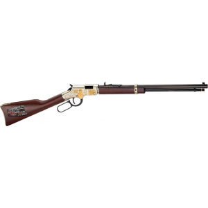 Henry Henry H004FM Golden Boy Fireman Lever 22 Short/Long/Long Rifle 20\" 16 LR/21 Short American Walnut Stock Blued Barrel/Nickel Receiver - $1008.46 at Classic Firearms