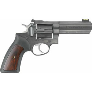 Ruger Ruger GP100 1772 357 Mag Revolver 4.20\" Barrel 7rd DA/SA Blued Fiber Optic Front Adjustable Rear - $778.66 at Classic Firearms