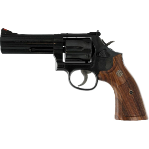 Smith & Wesson Smith & Wesson 150909 586 Classic DA/SA .357 4\" 6 Wood Blued Revolver - $939.00 at Classic Firearms
