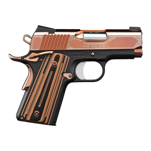 Kimber Kimber Rose Gold Ultra II 1911 3200372 Pistol 9mm 3\" 8+1 SAO Rose Gold PVD Slide G10 Grips - $1824.98 at Classic Firearms