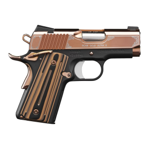 Kimber Kimber Rose Gold Ultra II 3200373 Pistol 45 ACP 3\" Barrel 7+1 Single-Action Rose Gold PVD Slide G10 Grips - $1889.79 at Classic Firearms