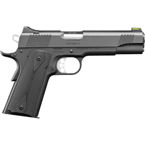 Kimber Kimber Custom II GFO 3700549 Pistol 45 ACP 5\" Barrel 8+1 SAO Green Fiber Optic Sight Rubber Grips - $854.79 at Classic Firearms