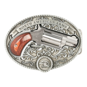 North American Arms North American Arms Chuckwagon NAA-22MS-BBO Revolver .22 WMR 1.13\" 5Rd Single Action Buckle Holster - $317.34 at Classic Firearms