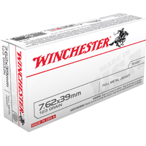 Winchester Winchester Ammo Case Q3174 Winchester Rifle 7.62x39mm 123 GR Full Metal Jacket, Brass, Boxer, Reloadable - 200 Round Case - $199.99 at Classic Firearms