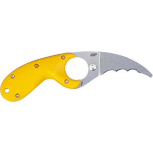 CRKT Bear Claw 2511Y Fixed Blade Knife 2.39\" AUS8 Hawkbill Serrated