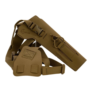 Cole-Tac Cole-TAC Varmint Wrangler Chest Holster, Suppressed .22 Compatible, Coyote Brown, Integrated Mag Pouch, Adjustable Harness. - $80.75 at Classic Firearms