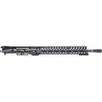 Patriot Ordnance Factory Minuteman Complete Upper 5.56x45mm NATO 16.50\" Black Nitride Barrel Aluminum Black Anodized Receiver 14.50\" M-LOK Handguard Lo Pro DI Gas Block (Mid Length)