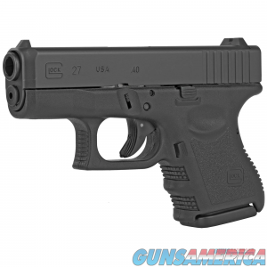 Glock UI2750201 G27 Subcompact 40 S&W Double 3.42" 9+1 Black Polymer Grip/Frame Black Slide image