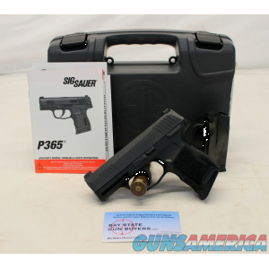 Sig Sauer P365 semi-auto pistol 9mm CONCEAL CARRT Box (2) Magazines image